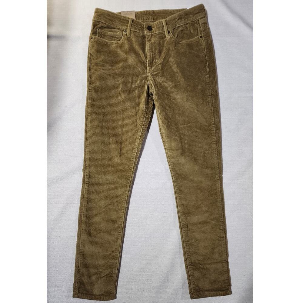 Levi's 711 mid rise skinny corduroy pants 30x30 women's